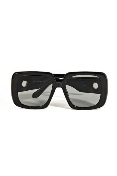 Kora Black Acetate Square Frame Sunglasses