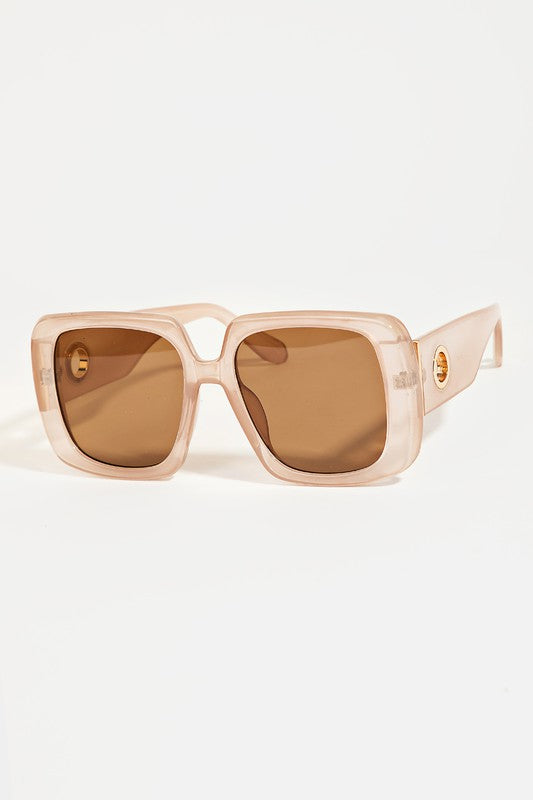 Kora Black Acetate Square Frame Sunglasses