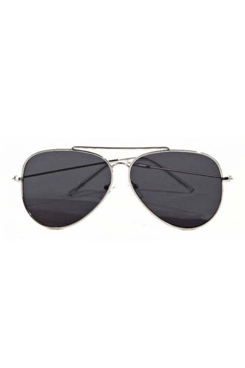 Jerome Silver Frame Aviator Sunglasses