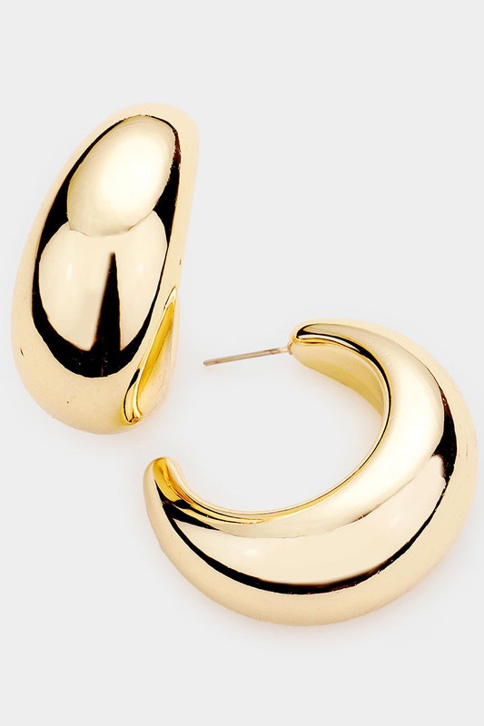 Nathalie Puffy Hoops Earrings – Chic Couture Online