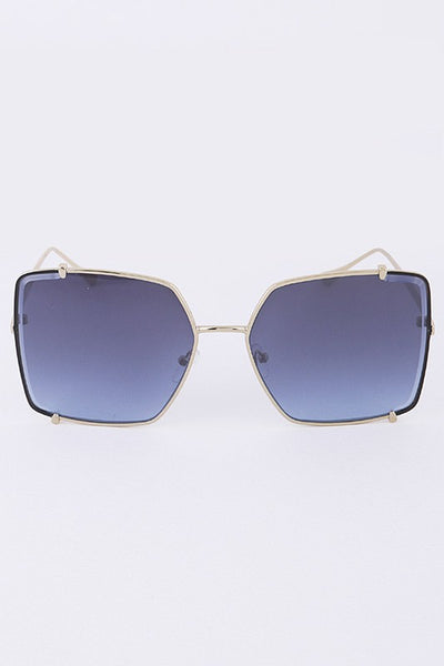 Alya Blue Big Frame Sunglasses