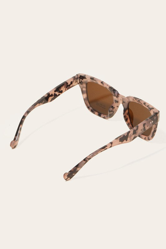 Jonny Black Square Lens Sunglasses