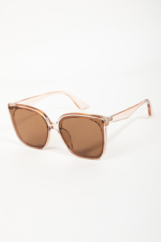 Marnie Grey Large Wayfarer Frame Sunglasses