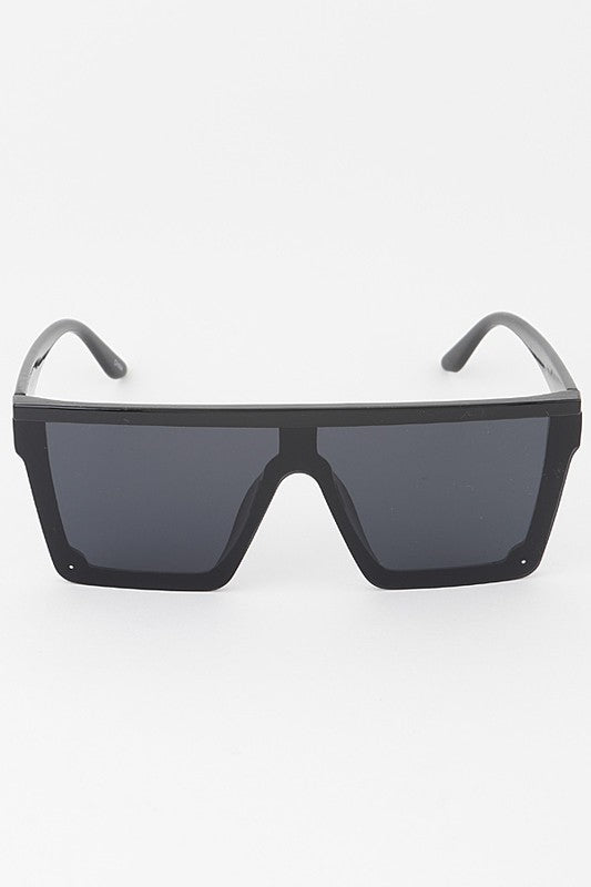 Annabel Black Straight Bolted Sunglasses