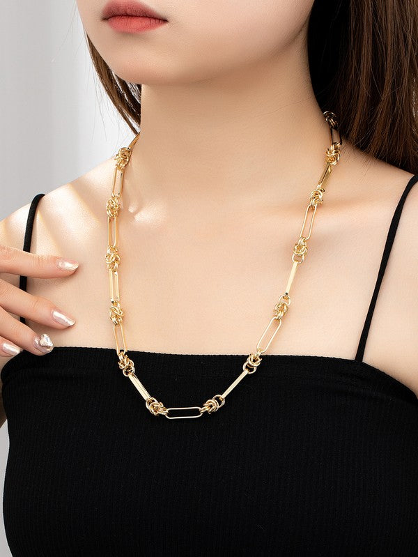 Sarafini Long Oval Link Chain Necklace