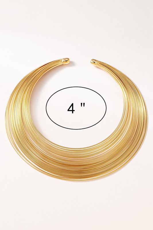 Loriane Multi Layer Wire Coil Necklace