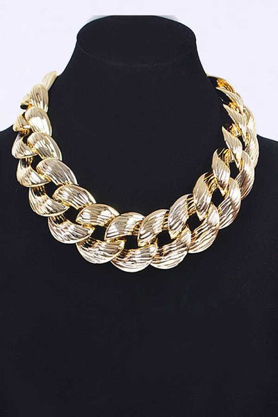 *Gladys Textured Chunky Chain Necklace