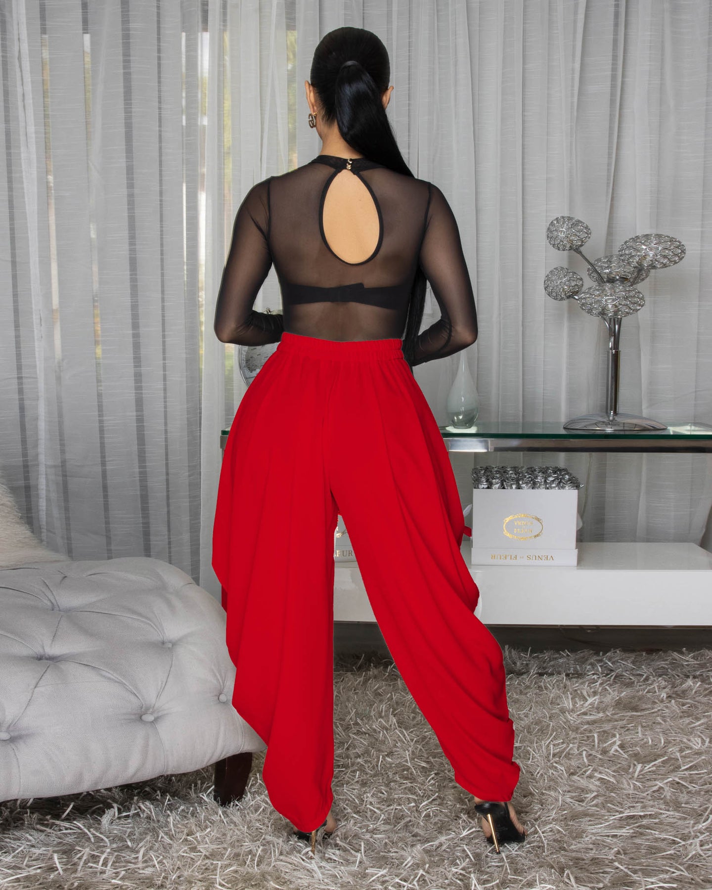 Cheyenne Red Ruffle LUXE Pants