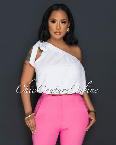 Chic Couture Online Mushira Off-White Tie-Dye Sheer Crop Top