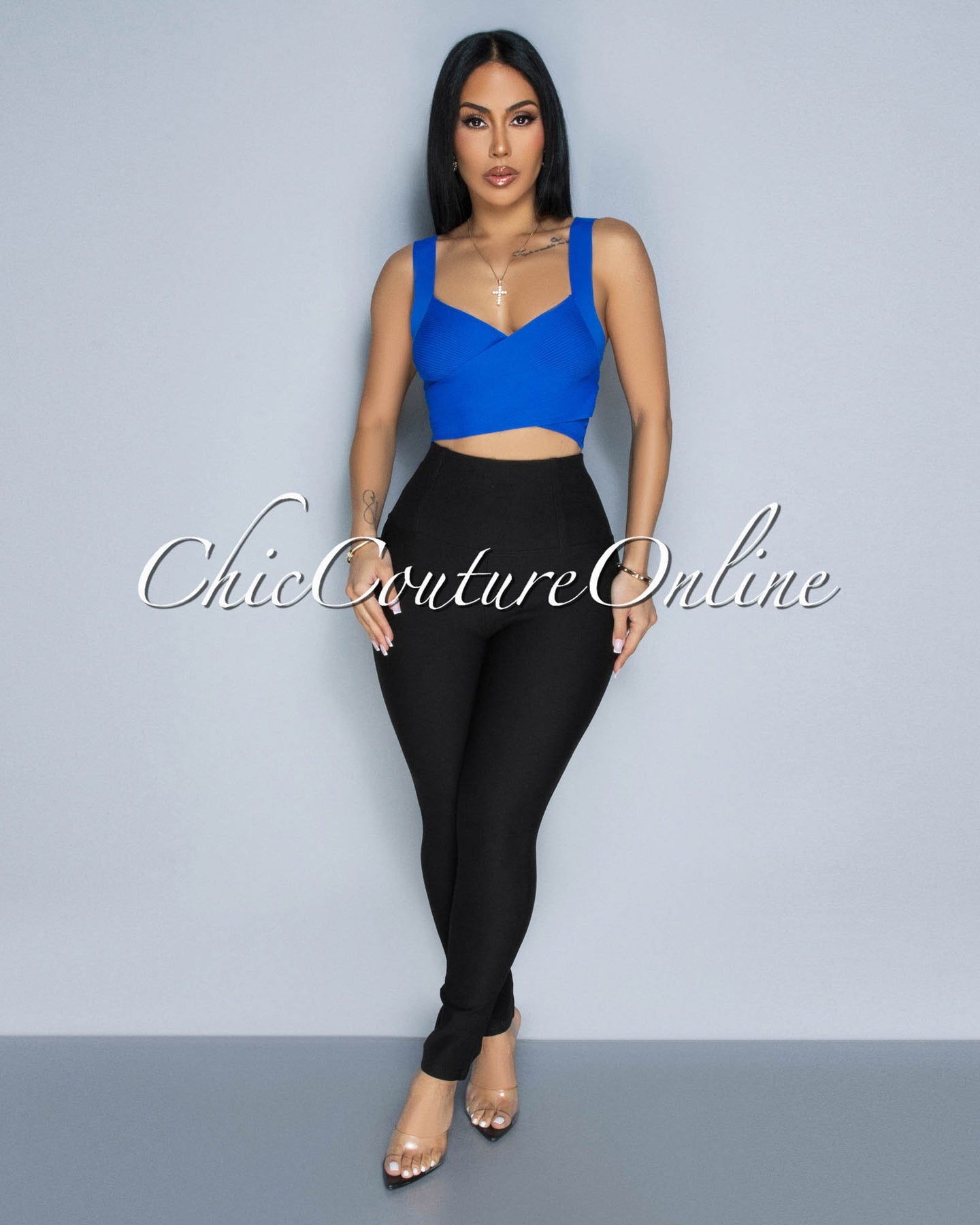 Tema Black High Waistband Leggings