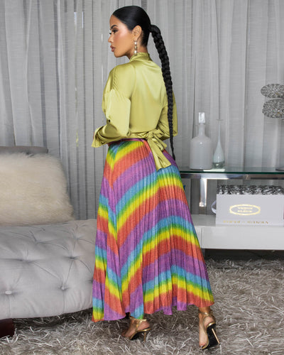 Effie Rainbow Maxi Skirt