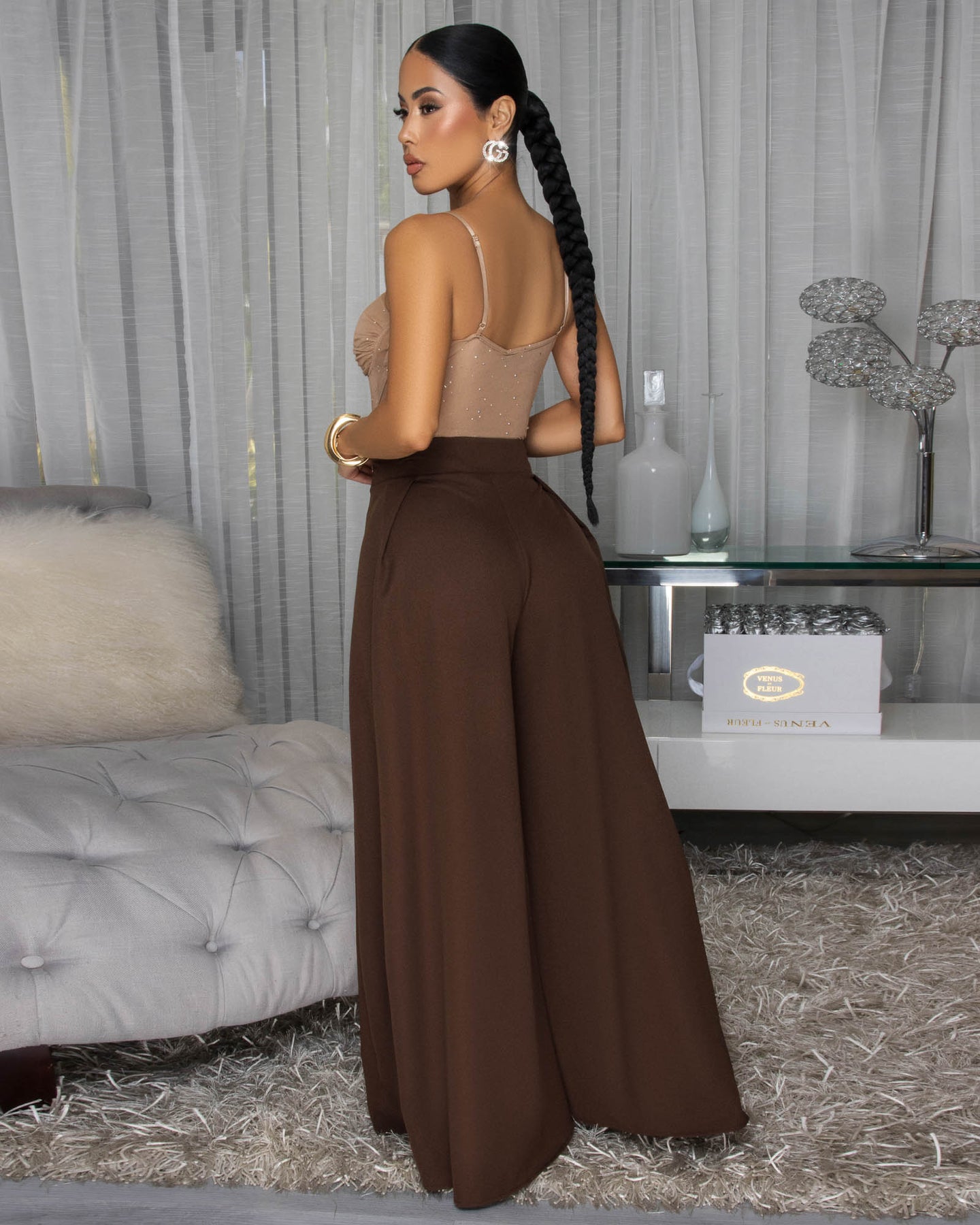 Aldo Brown Palazzo Pants