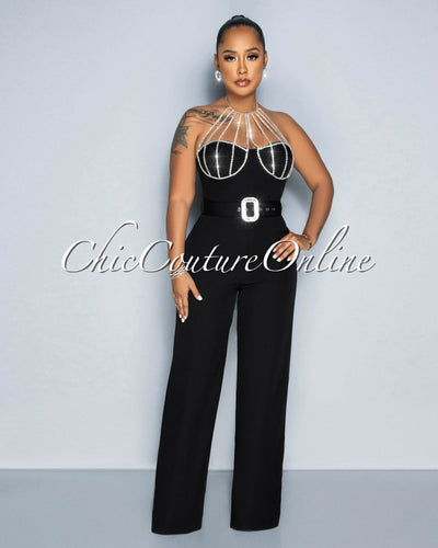 Naked Wardrobe Seamless Jumpsuit - Blue – Classic Chic Couture™