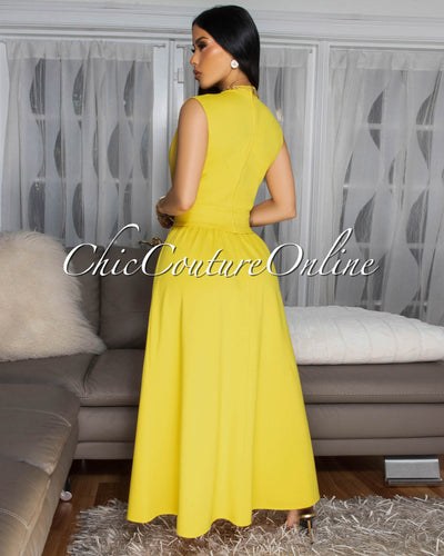 Phaedra Yellow LUXE Skirt Set