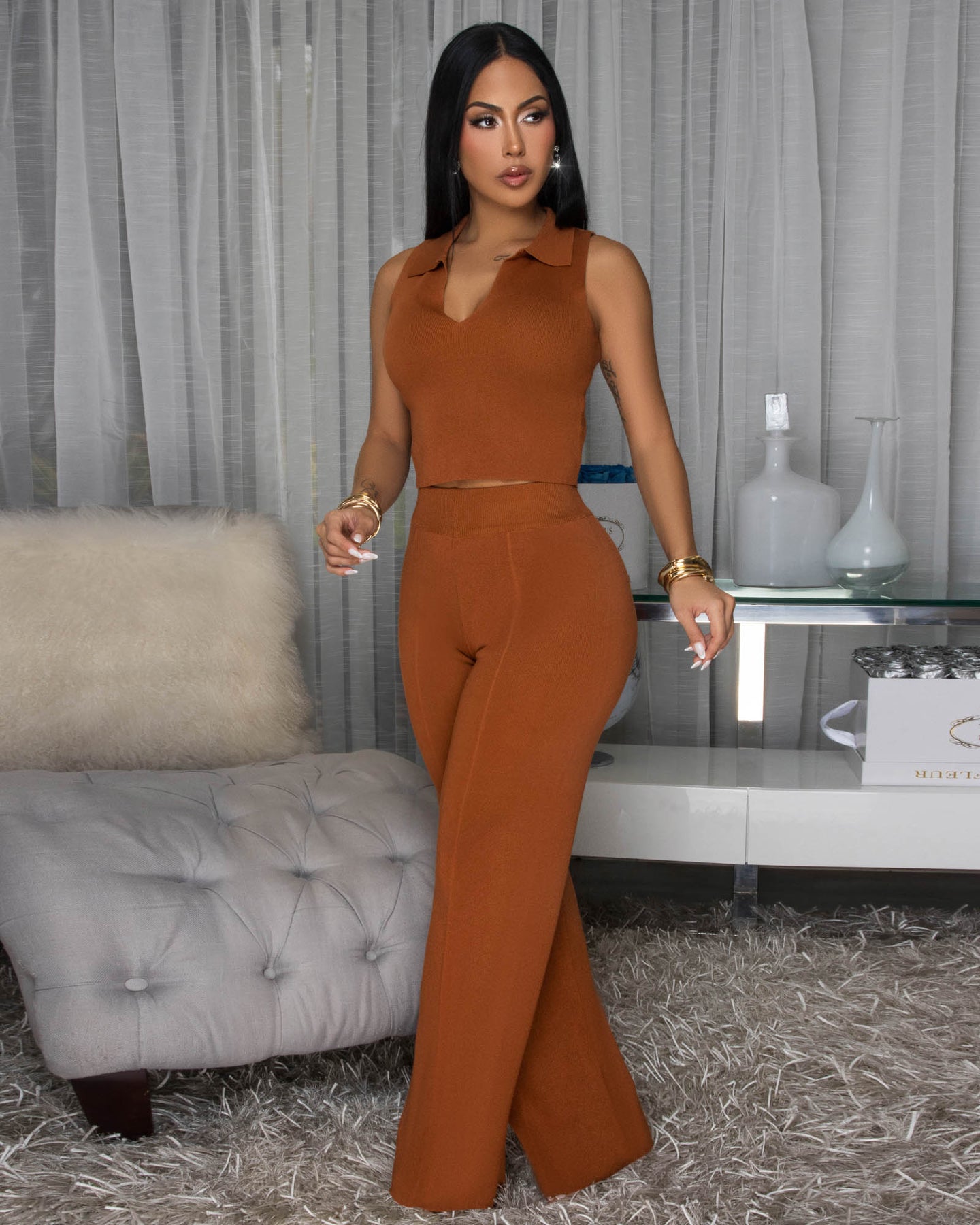 Zara Sienna Knit Pants Set (10/9/2025)