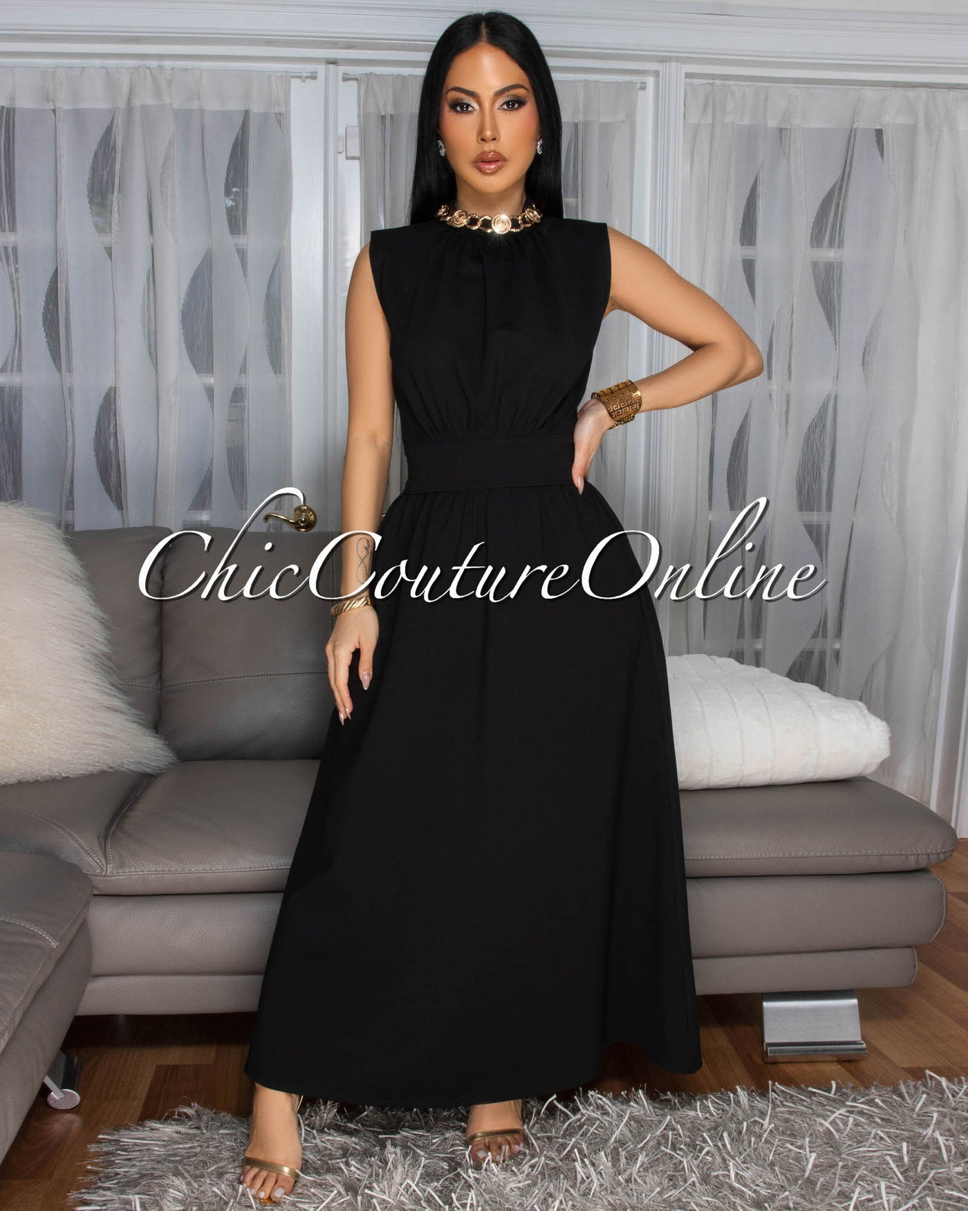 Phaedra Black LUXE Skirt Set