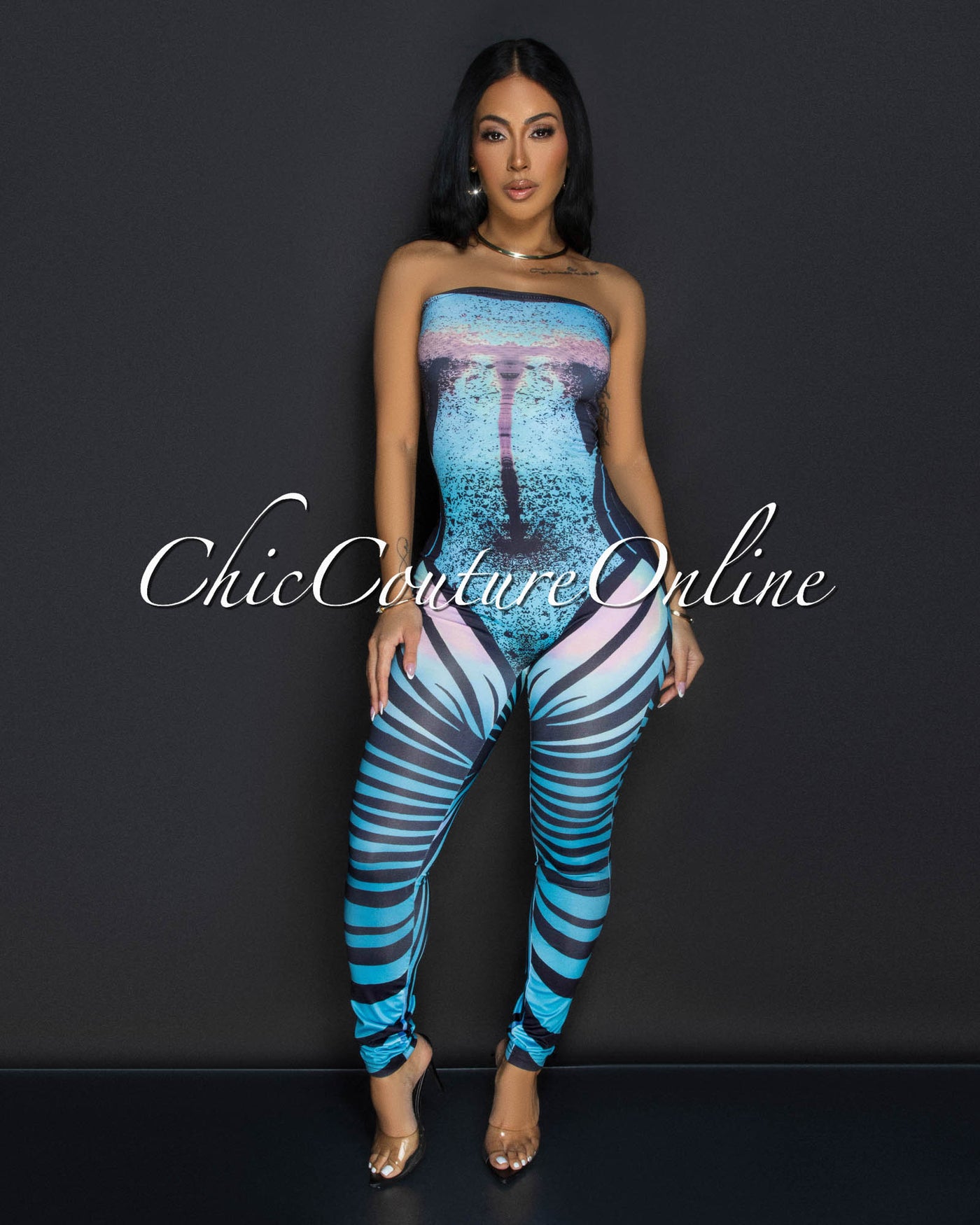 Strapless bodycon jumpsuit online