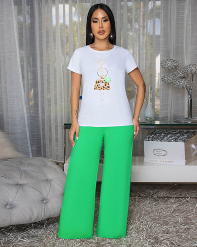 Lexy Off-White Keychain Graphic T-Shirt