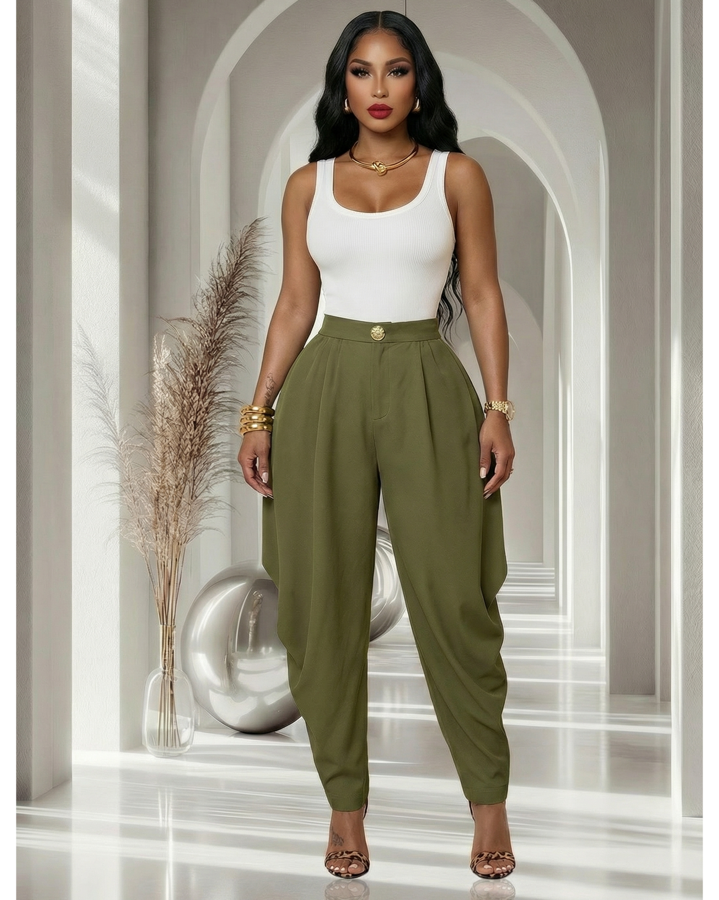 Lucia White V-Back Ribbed LUXE Bodysuit