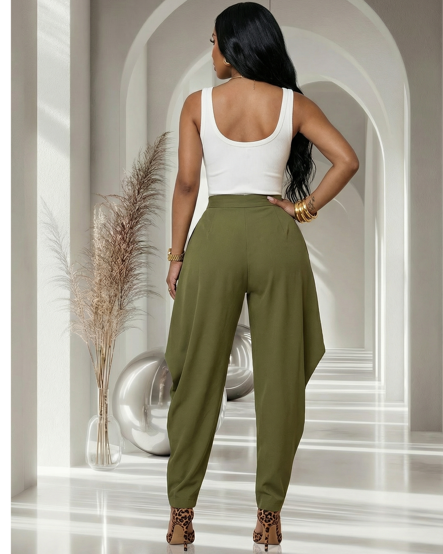 Lucia White V-Back Ribbed LUXE Bodysuit