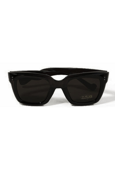 Jonny Black Square Lens Sunglasses