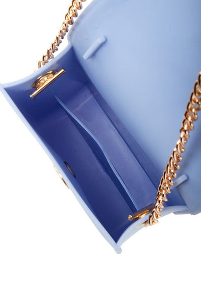 Stephany Blue Gold Bee Decorated Rectangular Jelly Bag