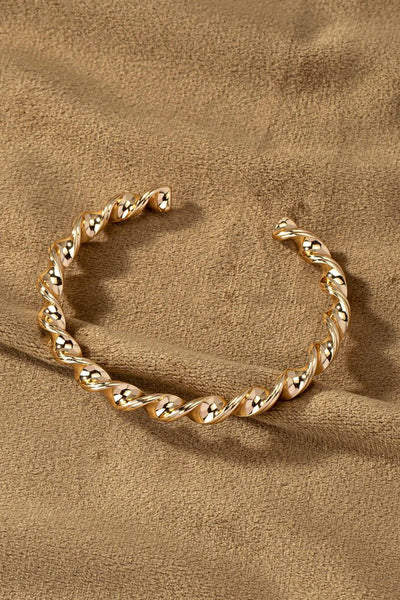 Maryanne Gold Twisted Cuff Bracelet