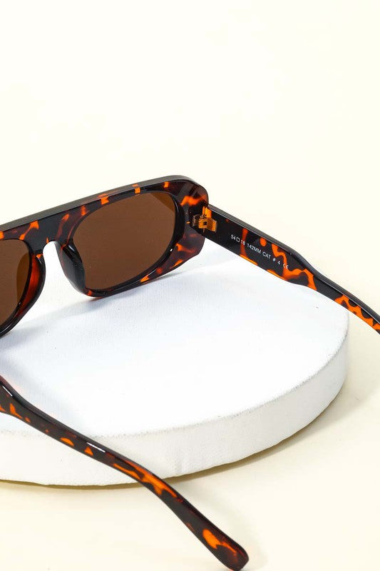 Alice Tortoise Rectangle Frame Sunglasses