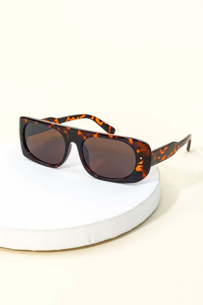Alice Tortoise Rectangle Frame Sunglasses