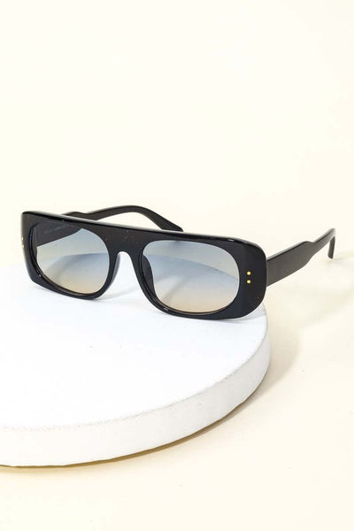 Alice Blue Gradient Lens Rectangle Frame Sunglasses