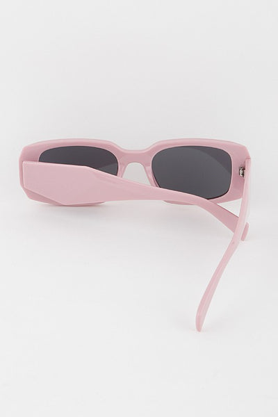 Kimberly Pink Sharp Geometric Sunglasses