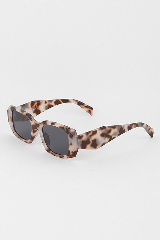 Kimberly Tortoise Sharp Geometric Sunglasses