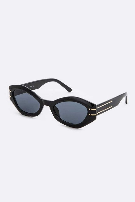 Ellis Black Retro Sunglasses