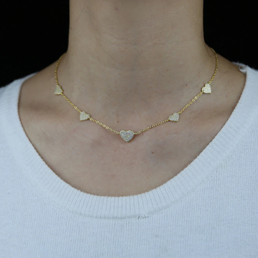 Christine Gold Delicate Heart Pendant Necklace