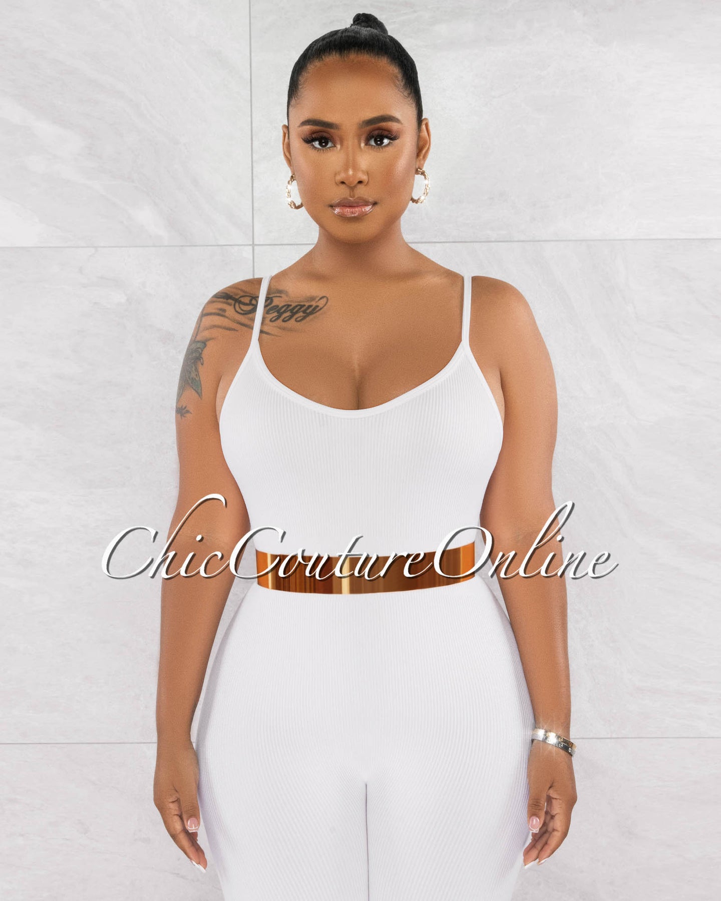 Chen Gold Plate Bendable Belt