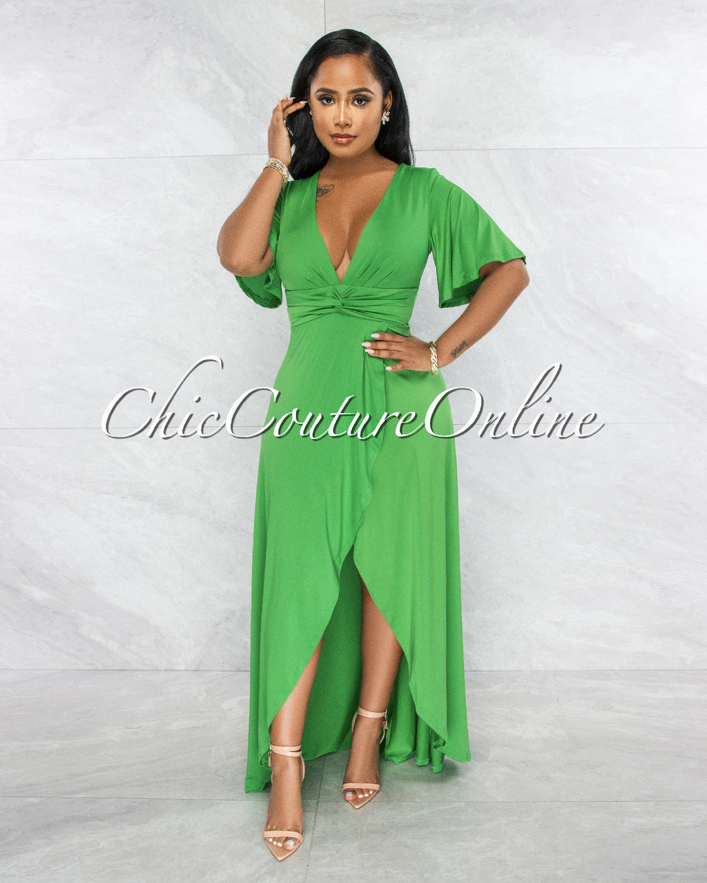 kelly green plus size dress Easy Days Dress (Kelly Green) – I'MarE Boutique main image 0