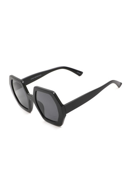 Oxxa Black Hexagon Sunglasses