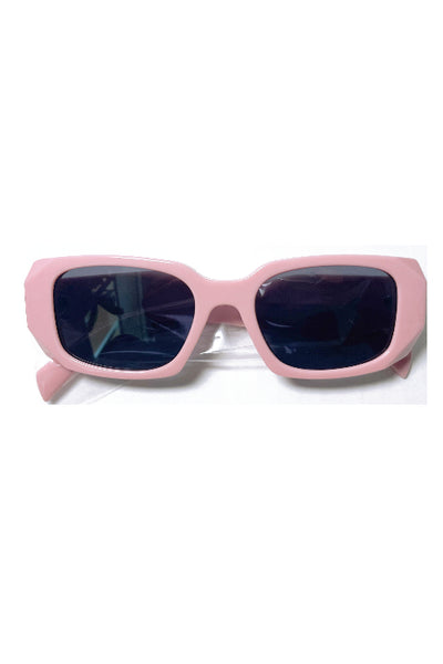 Kimberly Pink Sharp Geometric Sunglasses