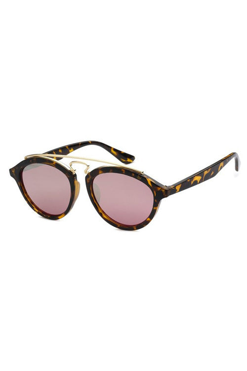 *TBAR Tortoise Mirrored Silver Lens Sunglasses
